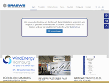 Tablet Screenshot of graewe.de